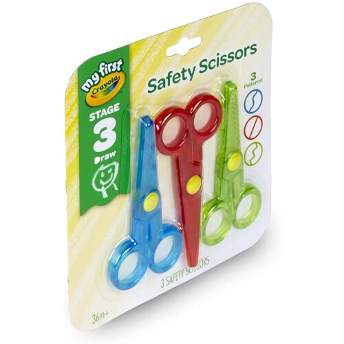 Safety Scissors for Toddlers 3-Pack 2