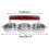 LYUCRAZ hamburger patty press kitchen mold 3 pcs 5