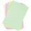 A5 ruled binder refills 6-hole 5-color 50 sheets 4