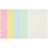 A5 ruled binder refills 6-hole 5-color 50 sheets 7