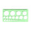 Geometric Drawing Stencils L and T Shapes 12 pcs 4