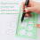 Geometric Drawing Stencils L and T Shapes 12 pcs 6
