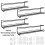 Stainless Steel Wall-Mounted Spice Rack with Adhesive and 6