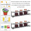 Stainless Steel Wall-Mounted Spice Rack with Adhesive and 8