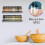 Stainless Steel Wall-Mounted Spice Rack with Adhesive and 7
