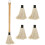 Grill basting mop with wooden handle and 4 replacement heads 5