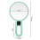 15X Double Side Magnifying Mirror, Adjustable Handle & Stand, Portable, Lightweight, Foldable, 9 X 4.7'' 4