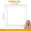 Plastic Square Embroidery Hoop Reusable Snap Frame 6