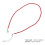 Red rice bead necklace single layer 1 pc 3