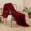 Chenille throw blanket silver 45 x 59 inches 1