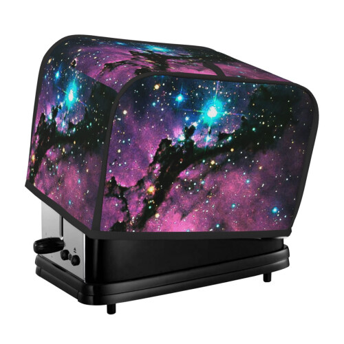 Galaxy toaster cover 2-slice polyester dust and fingerprint
