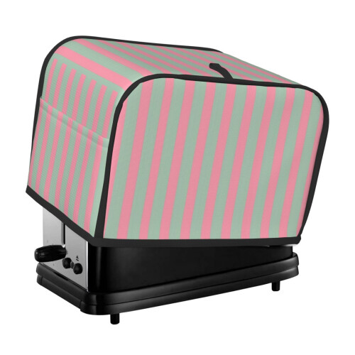 Striped Toaster Cover 2-Slice Polyester Dust and