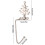 Christmas Stocking Holder Metal Fireplace Hook with 2