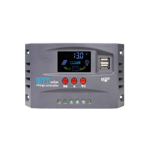 (10A) MPPT 10/20/30A Solar Panel Regulator Battery Charge Controller 12V/24V LCD