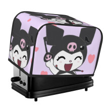 Kuromi toaster cover 2-slice polyester dust and fingerprint