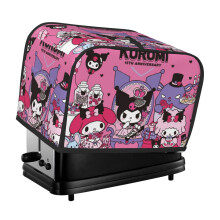 Kuromi toaster cover 2-slice polyester dust and fingerprint
