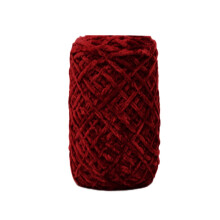 Gold velvet yarn roving for knitting scarves and hats 100g
