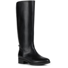 (, ) Geox D Felicity Leather Women's Black Boots