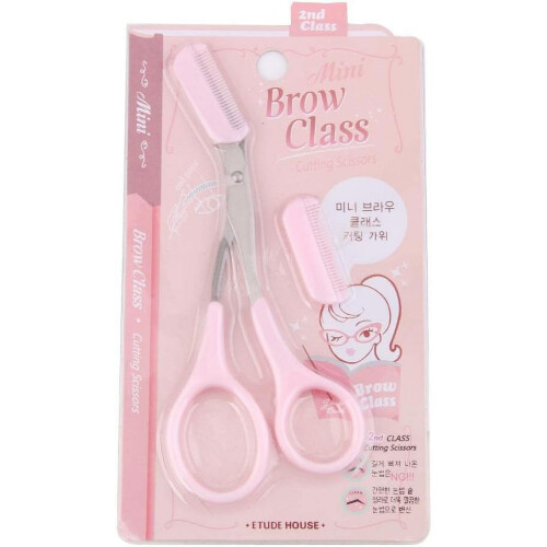 Plastic eyebrow trimming scissors 1 piece 1