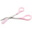 Eyebrow Trimmer Stainless Steel with Pink Plastic Handle 2