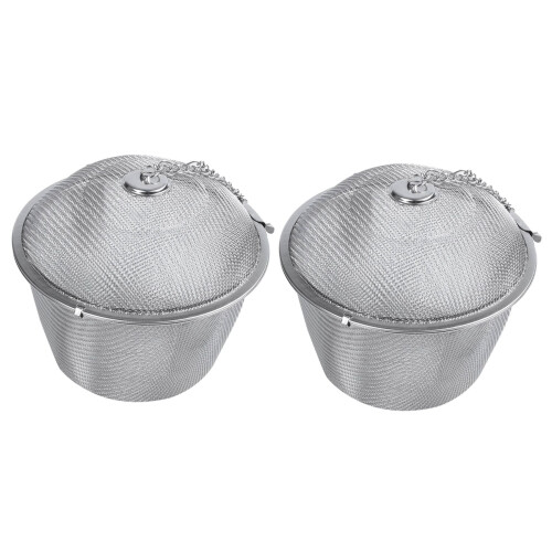 Stainless Steel Tea Infuser with Hook Chain 3 Pack