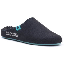 (, ) Hush Puppies The Good Polyester Men's Black Turquoise Slippers
