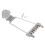 Guitar trapeze tailpiece adjustable metal 6-string 7