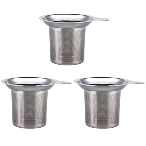 Stainless Steel Tea Infuser Mesh Strainer 3-Pack