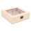Wooden tea bag organizer chest with 9 compartments 1