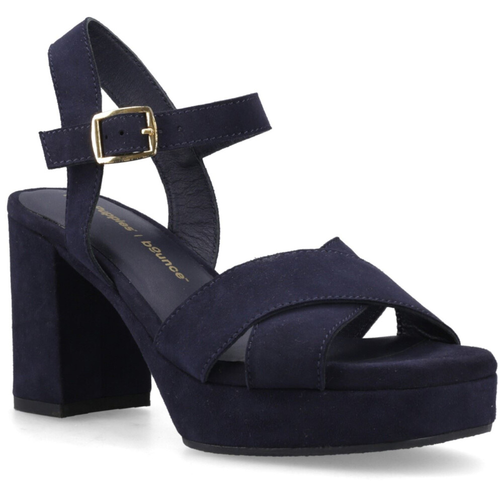 Hush Puppies (, ) Ophelia Suede Women's Navy Sandals
