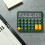 Black Tech Desktop Calculator 12-Digit Ultra-Thin Display 1