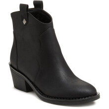 (, ) Rocket Dog Yolanda Polyurethane Women's Black Heeled Ankle Boots