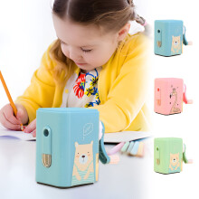 Jacenvly Hand-Cranked Pencil Sharpener for Kids, Standard