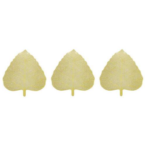 3x nye håndlavede bladsi i rustfrit stål, teinfuser, tefilter, perfekt til løsbladet te (guld)
