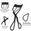 Eyelash Curler with 10 Silicone Refill Pads Black 3