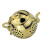 Stainless Steel Tea Sifter Golden 1 pc 1