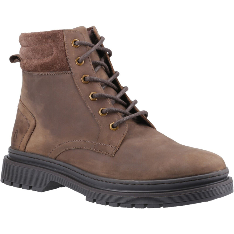 Hush Puppies (, ) Jarrod Leather Men's Brown Ankle Boots