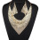 Women's triangular scarf and bib necklace set 2 pcs 6