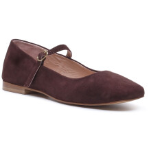 (, ) Hush Puppies Pasha Suede Women's Chocolate Flats