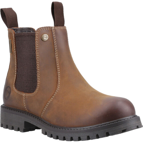 Cotswold (, ) Cotswold Aston Leather Boy's Tan Flat Chelsea Boots