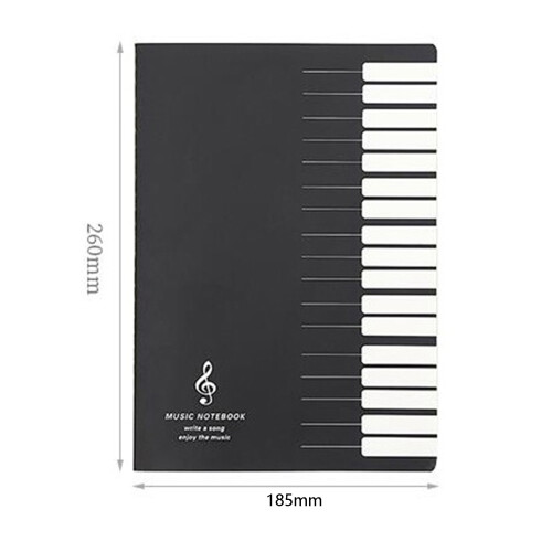 Music Notes Notebook Staff Tab Stave 5 Lines 1