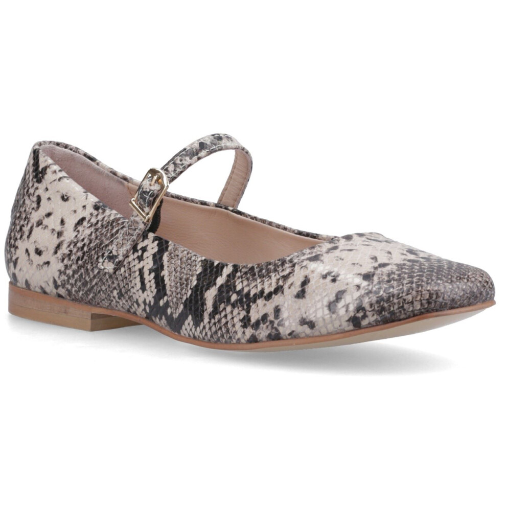 Hush Puppies (, ) Pasha Leather Women's Snake Flats