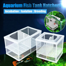 Aquarium fish breeding net hanging mesh container