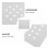 Rubber sink drying mat hollow 2 pcs 3