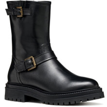 (, ) Geox D Iridea D Leather Women's Black Boots