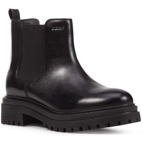 Geox (, ) Geox D Iridea B Leather Women's Black Boots