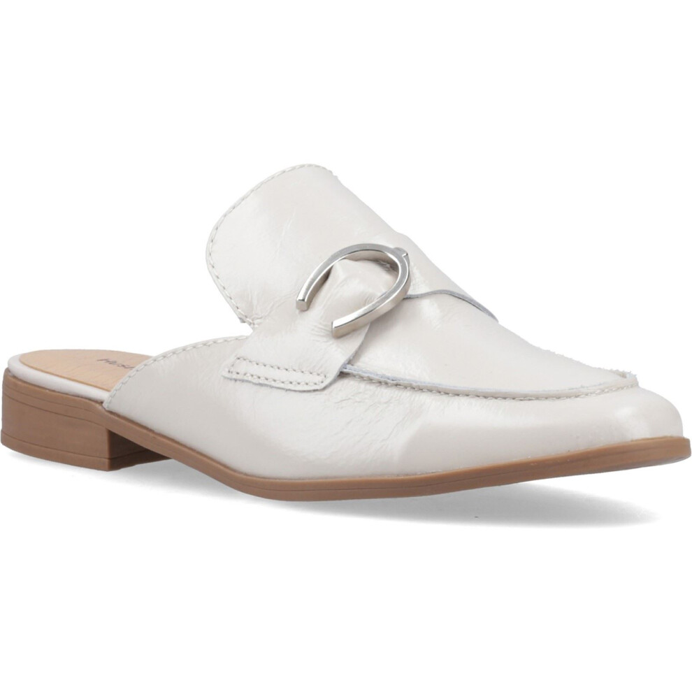 Hush Puppies (, ) Calla Leather Women's Ivory Mules