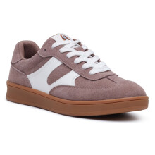 (, ) Hush Puppies Maura Suede Women's Stone Trainers