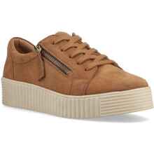 (, ) Hush Puppies Tara Suede Leather Women's Tan Trainers