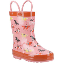 (, ) Cotswold Puddle Rubber Kid's Horses Wellington Boots